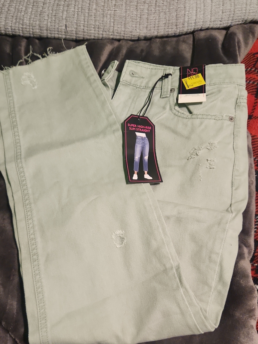 NOBO Green Pants Distressed
